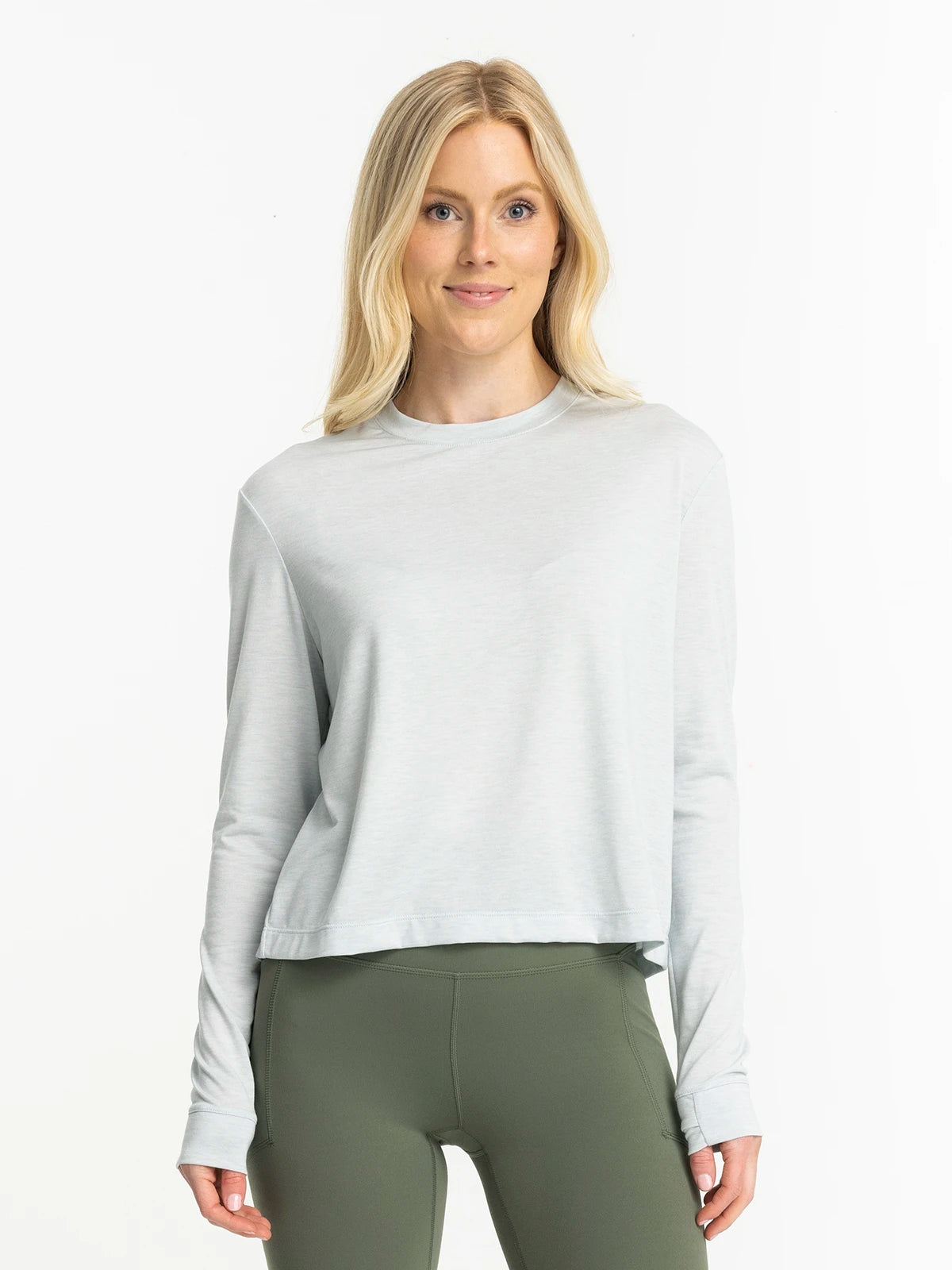 Women's Elevate Long Sleeve - Heather Tide Pool