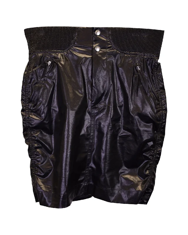 Isabel Marant Amel Mini Skirt in Black Silk