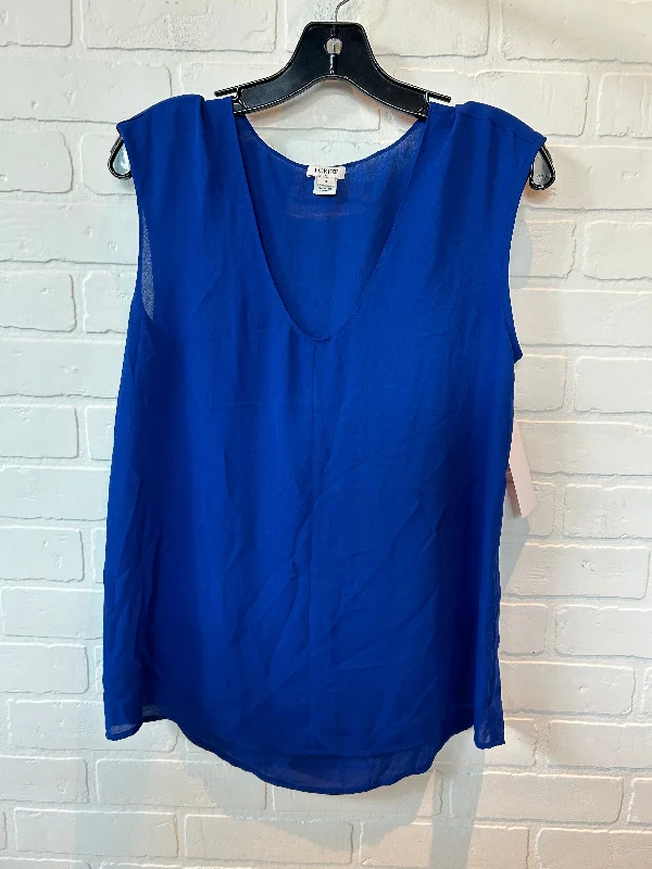 Top Sleeveless By J. Crew In Blue, Size: M