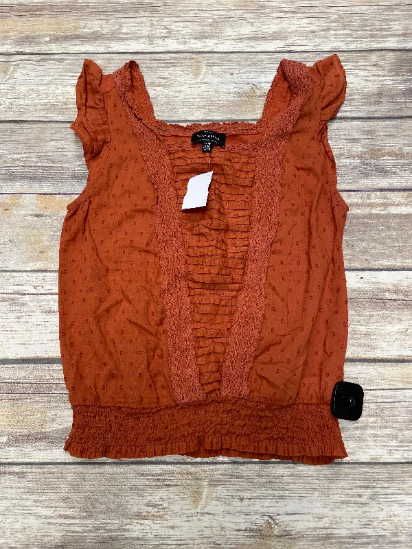 Top Sleeveless By Lucky Brand In Bronze, Size: Xs