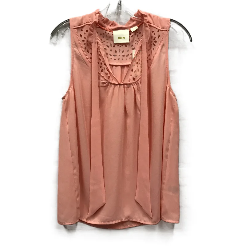 Top Sleeveless By Maeve In Peach, Size: M