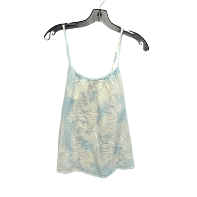 Top Sleeveless By Universal Thread In Blue & White, Size: M