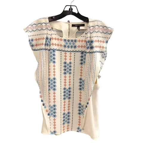 Top Sleeveless Designer By Bcbgmaxazria In Cream, Size: S