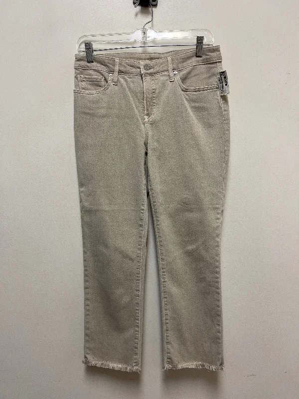 Jeans Cropped By Chicos In Brown Denim, Size: 2