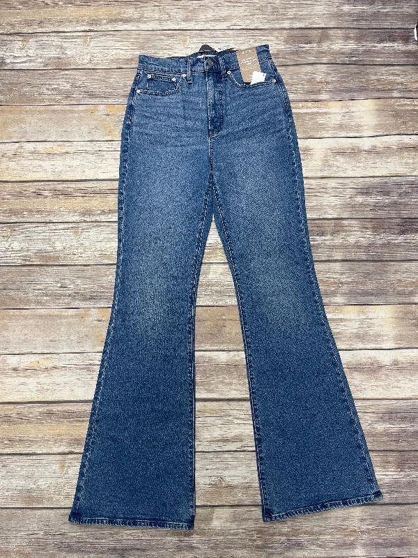 Jeans Flared By Madewell In Blue Denim, Size: 4