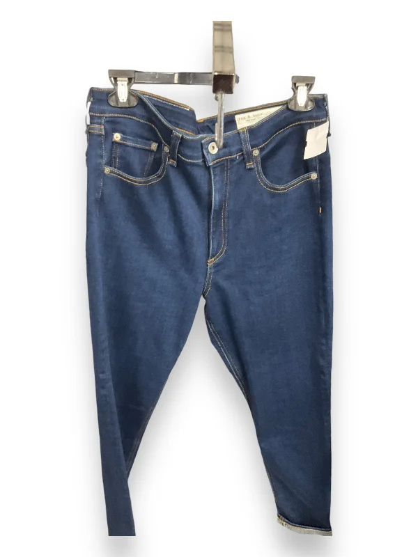 Jeans Skinny By Rag & Bones Jeans In Blue Denim, Size: 12