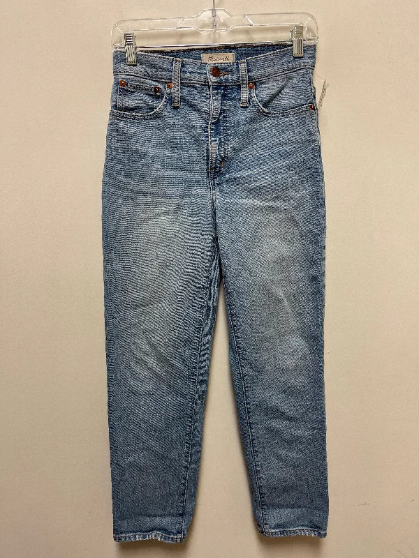 Jeans Straight By Madewell In Blue Denim, Size: 2