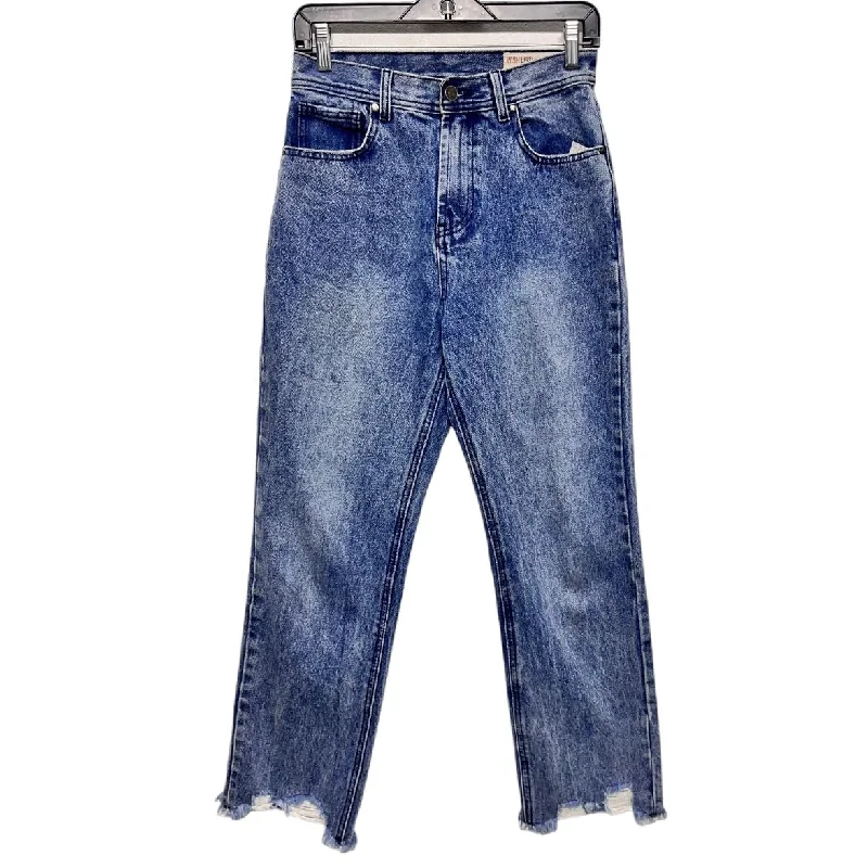 Jeans Straight By Wishlist In Blue Denim, Size: S