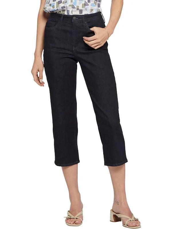 Joni Womens High Rise Relaxed Capri Jeans