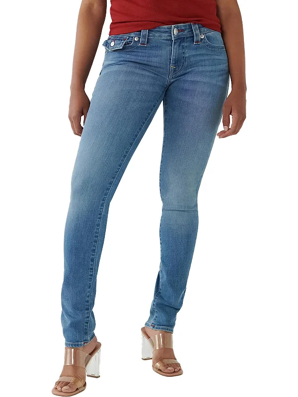 Stella Womens Low Rise Stretch Skinny Jeans