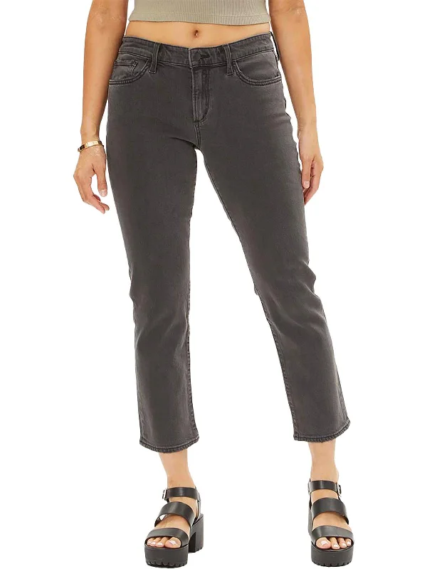 The Lara Womens Mid-Rise Ankle Cigarette Jeans