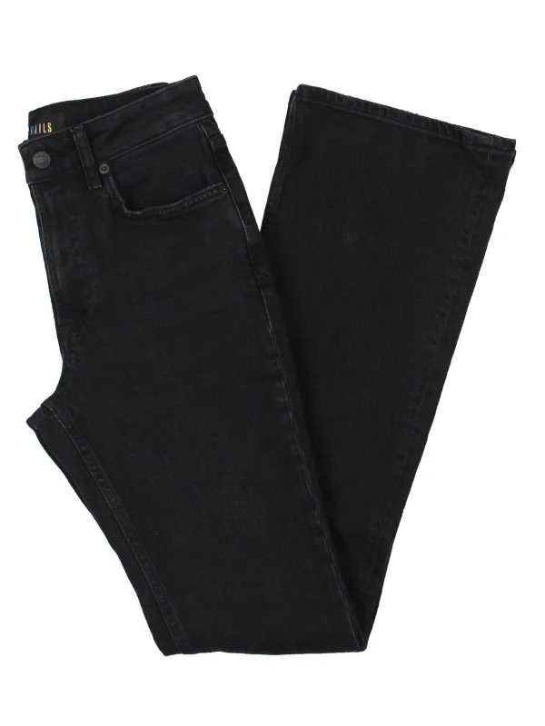 The Sunset Womens Slim High Rise Flare Jeans