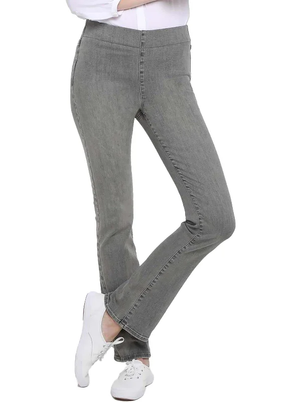 Womens Slim Pull On Bootcut Jeans