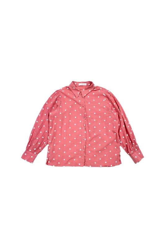 MNG - Spotted Embroidery Shirt