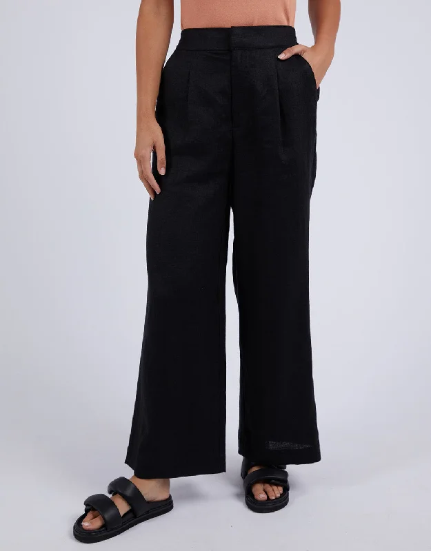 Elina Wide Leg Pant - Black