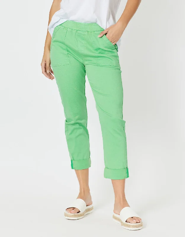 Isabella Cotton Pant - Green