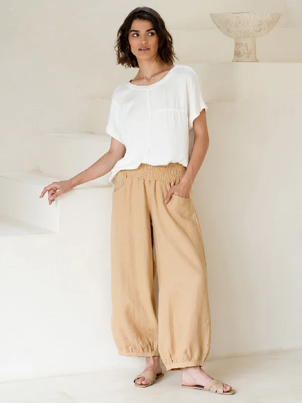 Sadhu French Linen Pants Sand