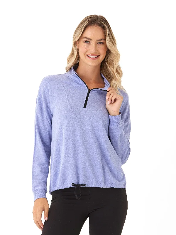 Nyla Feather Fleece Half Zip Pullover