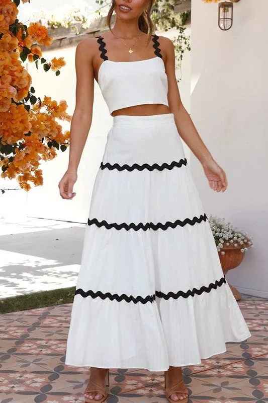 Bali 2 Piece Maxi - White