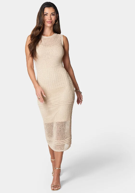 Crochet Tank Midi Dress