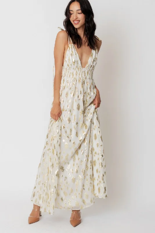 Demetra Maxi Dress - Ivory