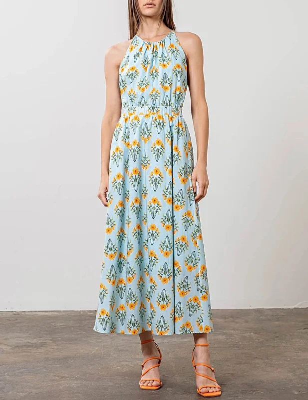 Devyn Bouquet Print Midi Dress