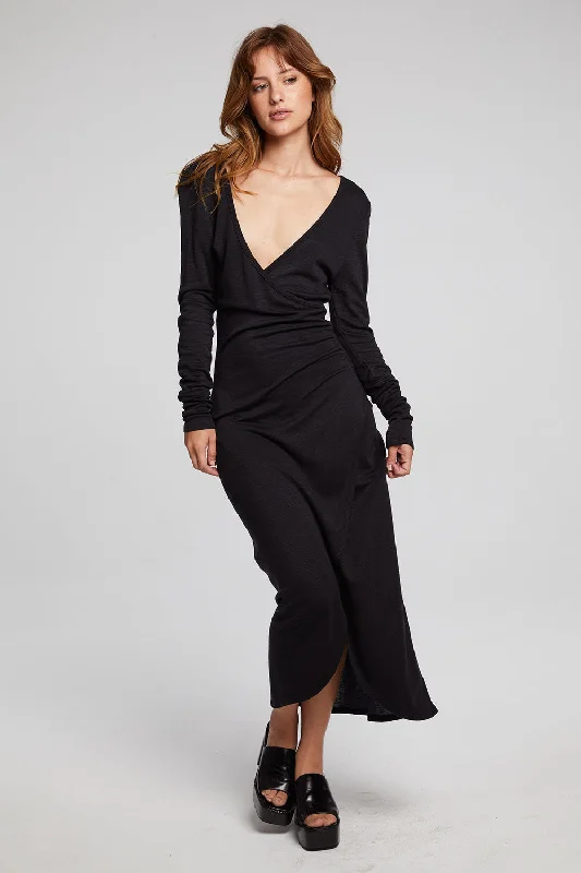 Harmony Licorice Midi Dress