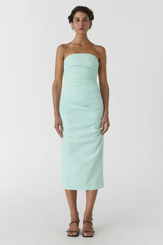 Misha Calandra Midi Dress - Aqua