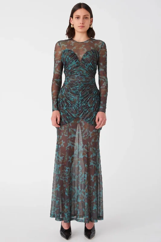 Misha Talitha Maxi Dress -  Vintage Chintz Print Jade