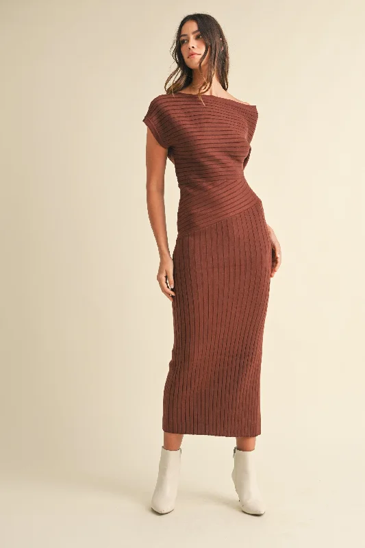 Something Else Maxi Dress: Brown