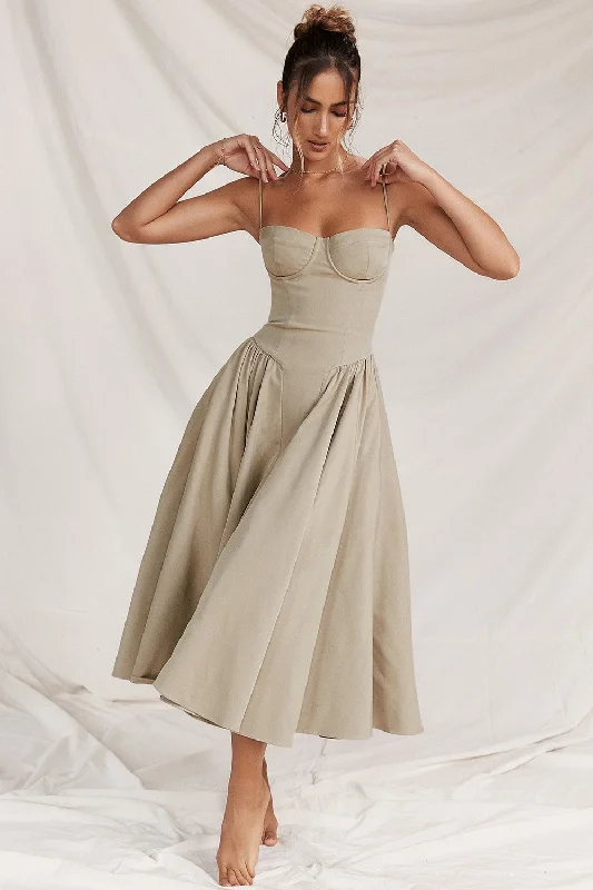 Rivera Maxi Dress - Khaki