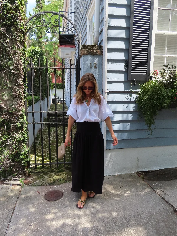 Serena Mykonos Maxi Skirt Black