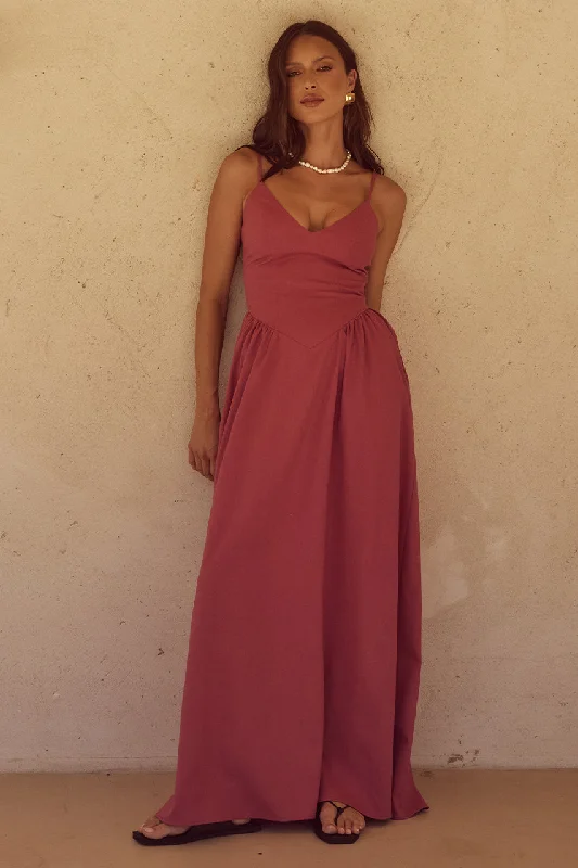 Zepha Maxi Dress - Rose