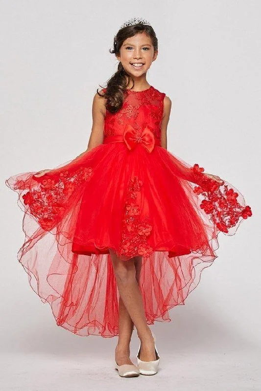 Short Beaded Party Dress Flower Girls Dress