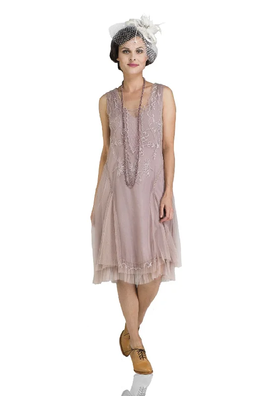 Tara Vintage Style Party Dress in Amethyst by Nataya